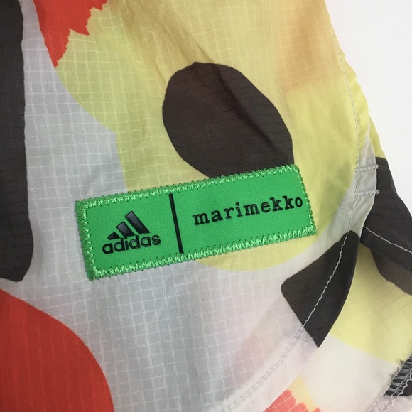 Adidas x Marimekko Running Shorts 2 in 1 Floral Print Medium 8" - Picture 3 of 11